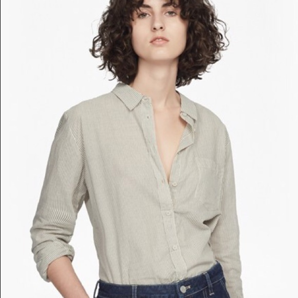 FRENCH CONNECTION WINONA COTTON CLASSIC SHIRT